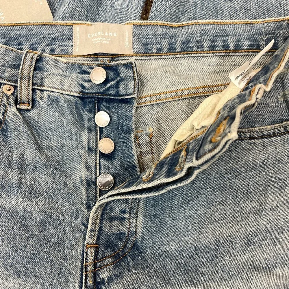 Everlane Broken In Blue The Everyone Vintage Jean Size E3 x 32 M 28/ W 26 NEW - Picture 10 of 11